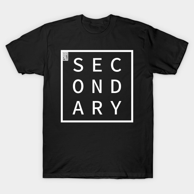 SECONDARY Define Me Word Simple Classic Square Box T-Shirt by porcodiseno